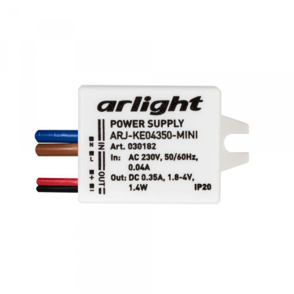 Драйвер Arlight ARJ-KE04350-Mini 1,8-4V 1,4W IP20 0,35A 030182 Драйвер Arlight ARJ-KE04350-Mini 1,8-4V 1,4W IP20 0,35A 030182