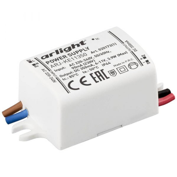 Драйвер Arlight ARJ-KE11350 6-11V 3,9W IP44 0,35A 020173(1) Драйвер Arlight ARJ-KE11350 6-11V 3,9W IP44 0,35A 020173(1)