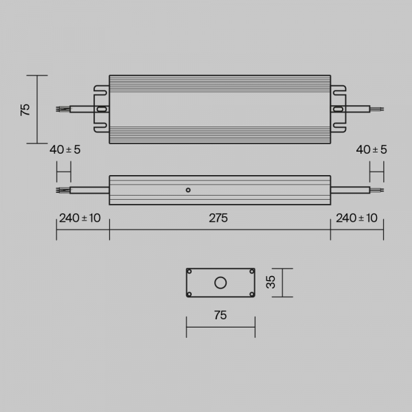Блок питания Maytoni PSL008-250W-48V-IP67 Блок питания Maytoni PSL008-250W-48V-IP67