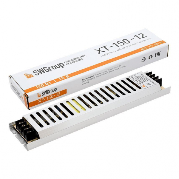 Блок питания SWG 12V 150W IP20 12,5A XT-150-12 003060 Блок питания SWG 12V 150W IP20 12,5A XT-150-12 003060