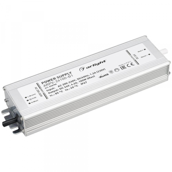 Блок питания Arlight ARPV-24100-B1 24V 100W IP67 4,2A 028788 Блок питания Arlight ARPV-24100-B1 24V 100W IP67 4,2A 028788
