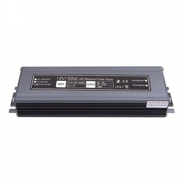 Блок питания SWG 12V 150W IP67 12,5A MTPW-150-12 001275 Блок питания SWG 12V 150W IP67 12,5A MTPW-150-12 001275