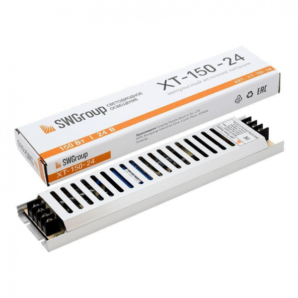 Блок питания SWG 24V 150W IP20 6,2A XT-150-24 003066 Блок питания SWG 24V 150W IP20 6,2A XT-150-24 003066