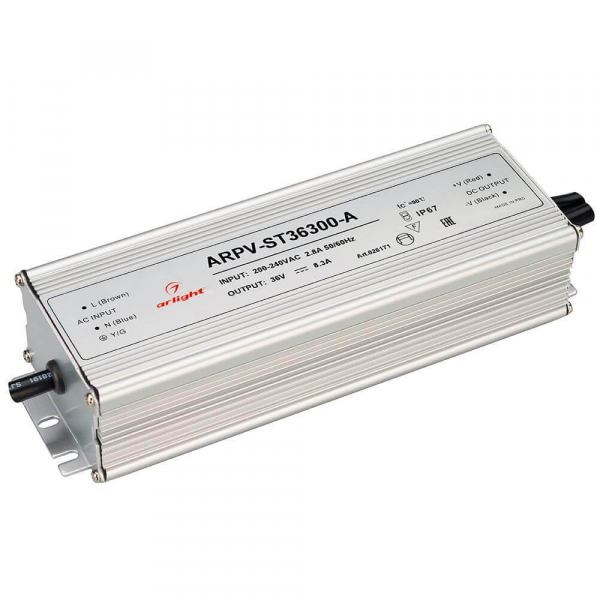 Блок питания Arlight ARPV-ST36300-A 36V 300W IP67 8,3A 026171 Блок питания Arlight ARPV-ST36300-A 36V 300W IP67 8,3A 026171