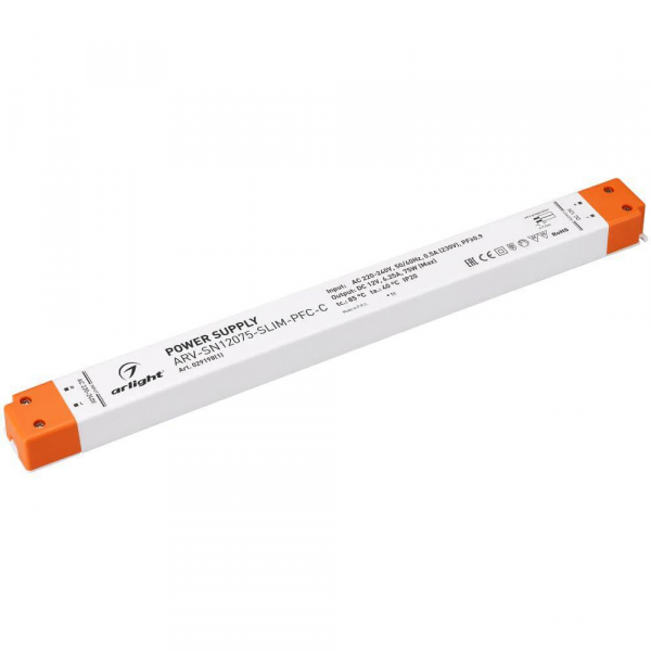 Блок питания Arlight ARV-SN12075-Slim-PFC-C 12V 75W IP20 6,25A 029198(1) Блок питания Arlight ARV-SN12075-Slim-PFC-C 12V 75W IP20 6,25A 029198(1)