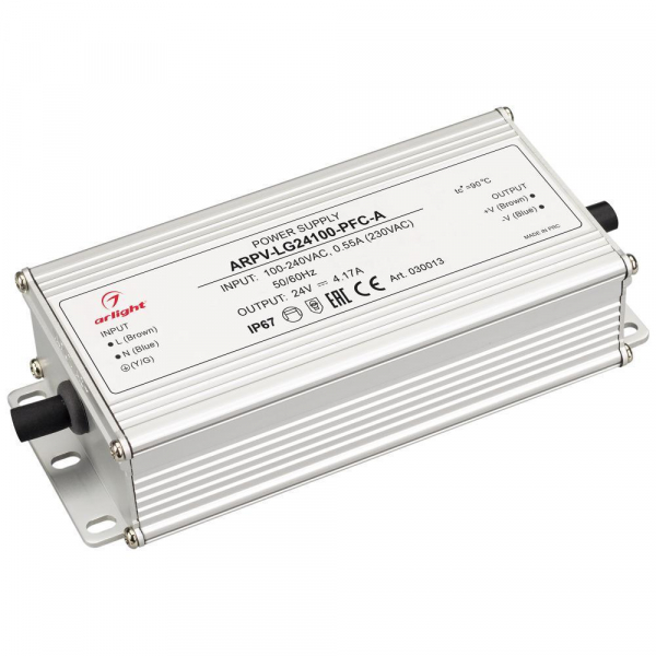 Блок питания Arlight ARPV-LG24100-PFC-A 24V 100W IP67 4,17A 030013 Блок питания Arlight ARPV-LG24100-PFC-A 24V 100W IP67 4,17A 030013