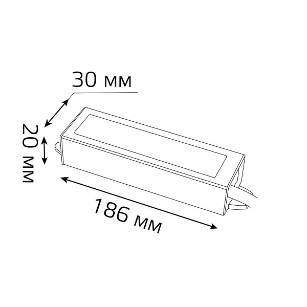 Блок питания Gauss 12V 15W IP66 2A 202023015 Блок питания Gauss 12V 15W IP66 2A 202023015