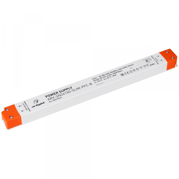 Блок питания Arlight ARV-SN24150-Slim-PFC-B 24V 150W IP20 6,25A 022172(1) Блок питания Arlight ARV-SN24150-Slim-PFC-B 24V 150W IP20 6,25A 022172(1)