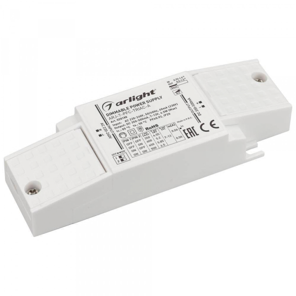 Драйвер Arlight ARJ-7-PFC-Triac-A 7-13V 6,5W IP20 0,35-0,5A 028188 Драйвер Arlight ARJ-7-PFC-Triac-A 7-13V 6,5W IP20 0,35-0,5A 028188