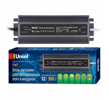 Блок питания Uniel 12V 100W IP67 8,3A UET-VAF-100A67 12V IP67 UL-00007576