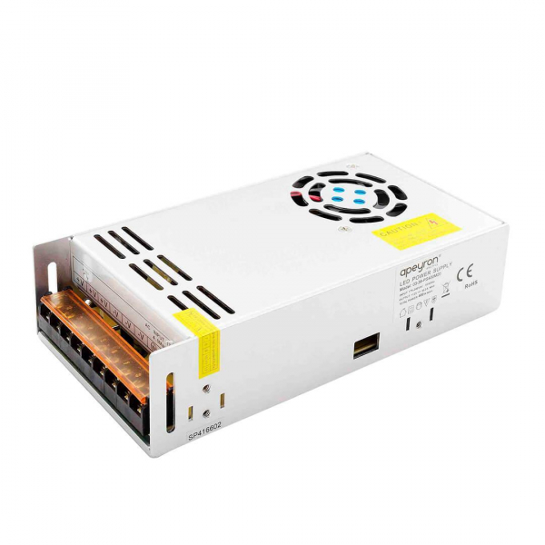 Блок питания Apeyron 12V 400W IP20 33,3A 03-38 Блок питания Apeyron 12V 400W IP20 33,3A 03-38