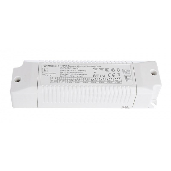 Драйвер Deko-Light Triac Multi CC EUP20T-1HMC-0 9-40V 20W IP20 0,35-0,7A 862141