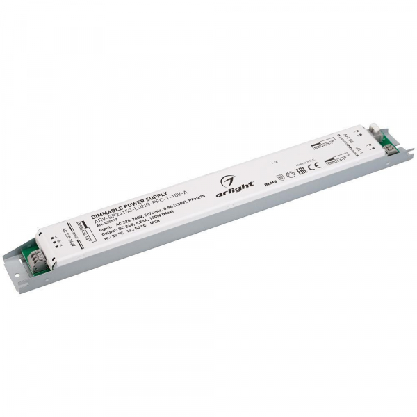 Блок питания Arlight ARV-SP24150-Long-PFC-1-10V-A 24V 150W IP20 6,25A 025517 Блок питания Arlight ARV-SP24150-Long-PFC-1-10V-A 24V 150W IP20 6,25A 025517