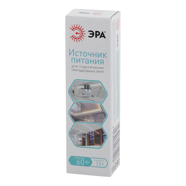 Блок питания ЭРА 12V 60W IP20 5A LP-LED-60W-IP20-12V-M Б0044740 Блок питания ЭРА 12V 60W IP20 5A LP-LED-60W-IP20-12V-M Б0044740
