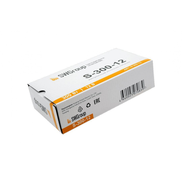 Блок питания SWG 12V 300W IP20 25A S-300-12 000117