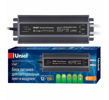 Блок питания Uniel 12V 150W IP67 12,5A UET-VAF-150A67 12V IP67 UL-00007577