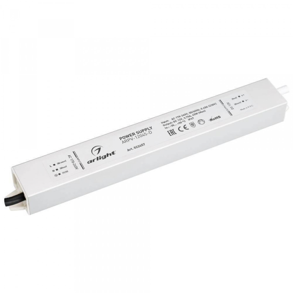 Блок питания Arlight ARPV-12045-D 12V 45W IP67 3,8A 022457 Блок питания Arlight ARPV-12045-D 12V 45W IP67 3,8A 022457