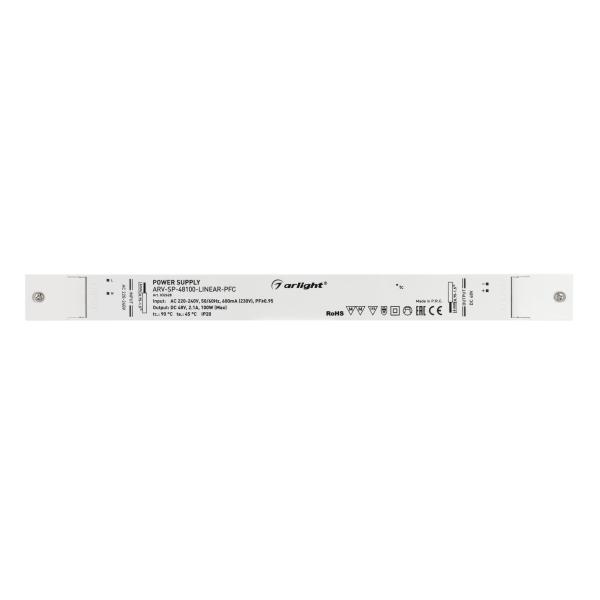Блок питания Arlight ARV-SP-48100-Linear-PFC 48V 100W IP20 2,1A 032628 Блок питания Arlight ARV-SP-48100-Linear-PFC 48V 100W IP20 2,1A 032628