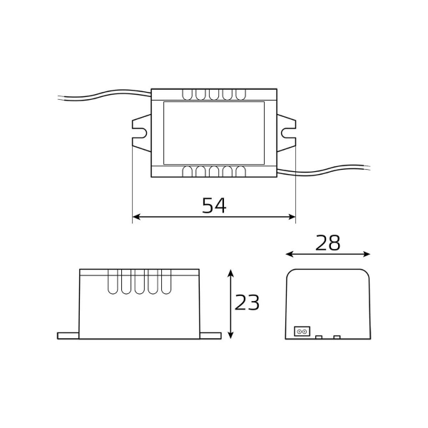 Блок питания Gauss 5W 12V IP67 BT520 Блок питания Gauss 5W 12V IP67 BT520