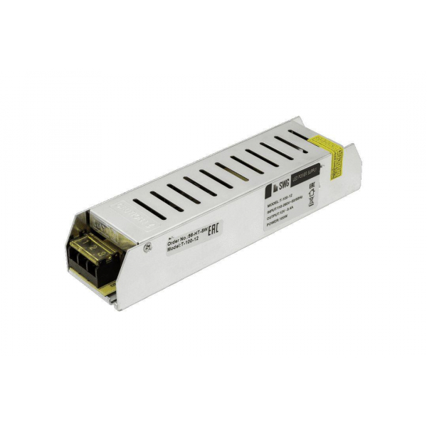 Блок питания SWG 12V 100W IP20 8,3A T-100-12 000273 Блок питания SWG 12V 100W IP20 8,3A T-100-12 000273