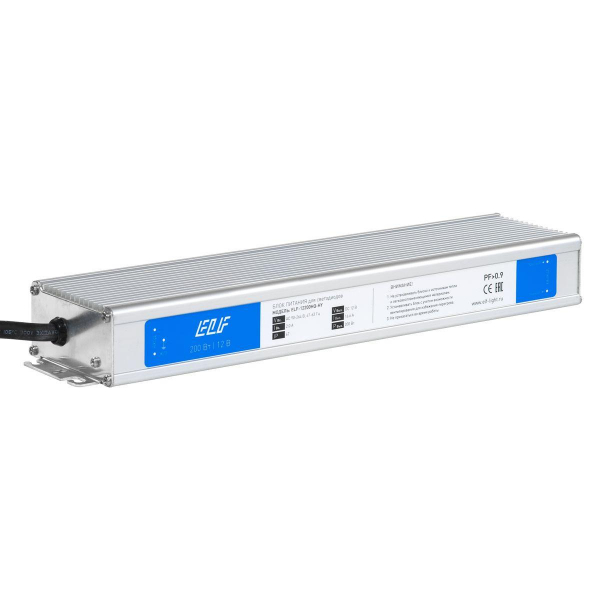Блок питания герметичный ELF, 12В, 200Вт, металл, IP67, c PFC ELF-12200HQ-HY Блок питания герметичный ELF, 12В, 200Вт, металл, IP67, c PFC ELF-12200HQ-HY