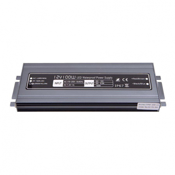 Блок питания SWG 12V 100W IP67 8,3A MTPW-100-12 001273 Блок питания SWG 12V 100W IP67 8,3A MTPW-100-12 001273
