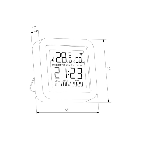 Датчик температуры и влажности Elektrostandard (Умный дом) 76270/01 a072216