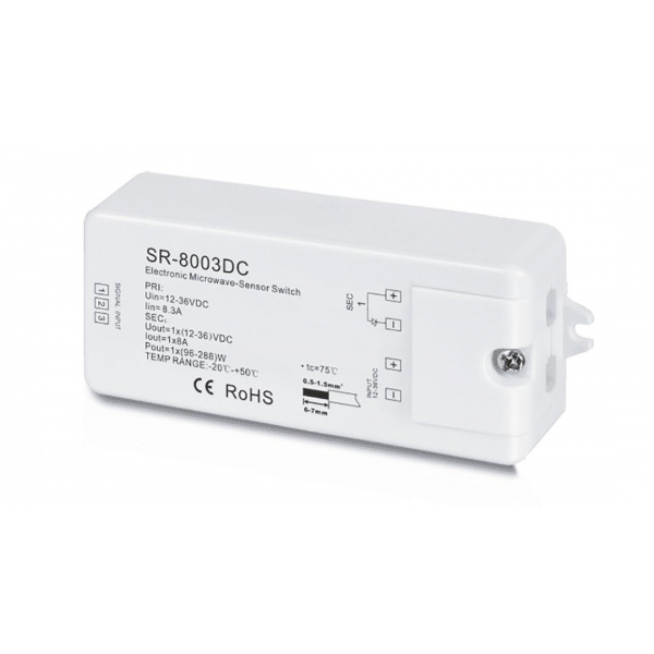 Датчик движения МВ SWG Micro-Wave SR-8003DC 000780 Датчик движения МВ SWG Micro-Wave SR-8003DC 000780
