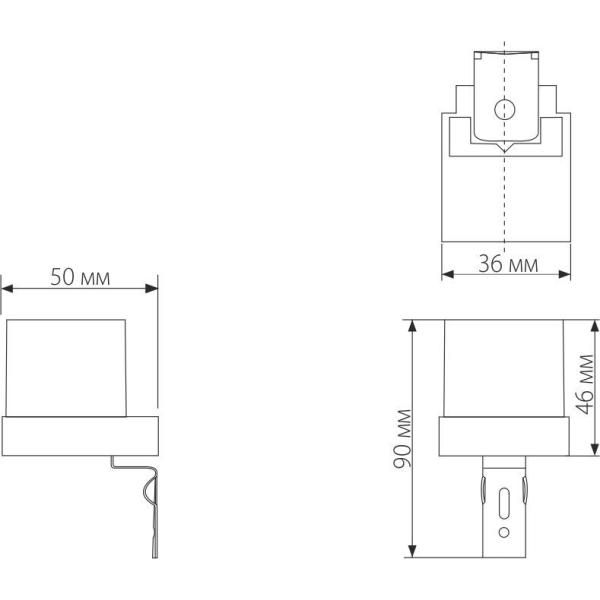 Датчик освещенности Elektrostandard SNS-L-06 1200W IP44 Белый a026126