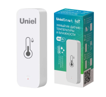 Умный ИК-датчик температуры и влажности Wi-Fi+Bluetooth Uniel USN-A500 TS/WF WHITE