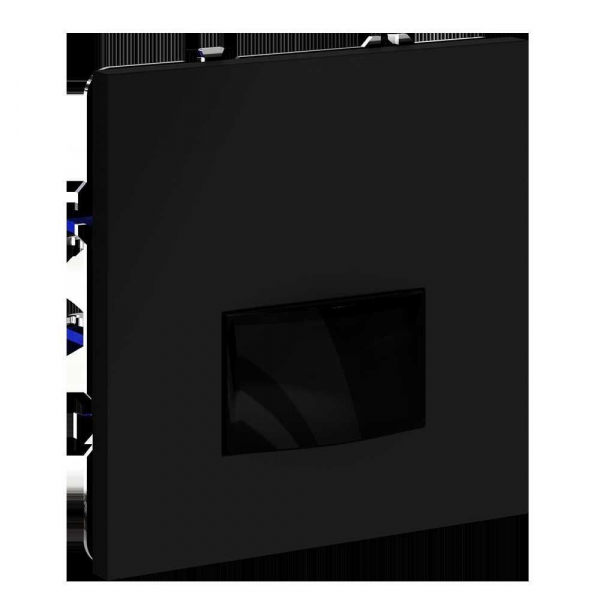 Датчик движения встраиваемый Voltum S70, (черный матовый) VLS070508