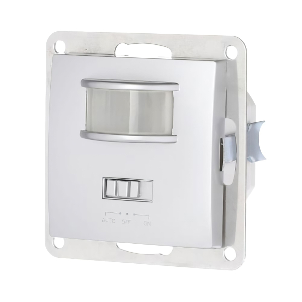 Датчик LK Studio движения скрытой установки для помещений (серебристый металлик) LK60, LK80 867703-1