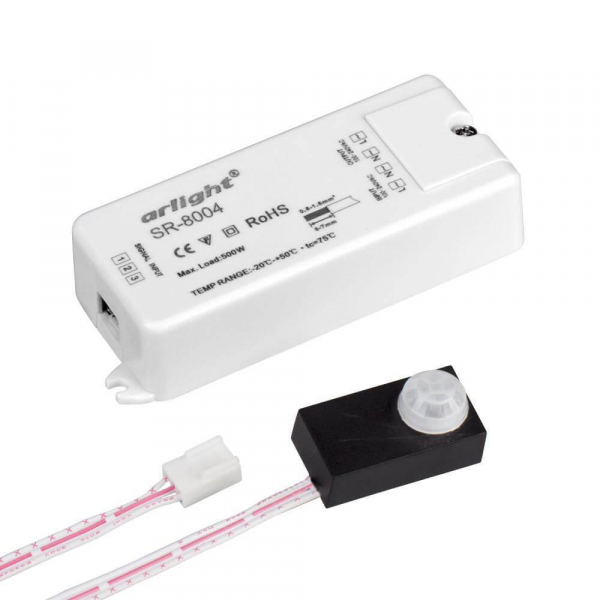 Датчик движения инфракрасный Arlight SR-8004 Black 020864 Датчик движения инфракрасный Arlight SR-8004 Black 020864