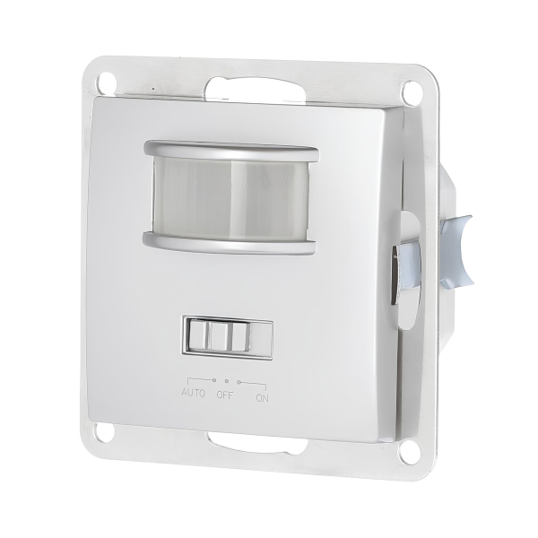 Датчик LK Studio движения для помещений 2P+N (серебристый металлик) LK60, LK80 867803-1