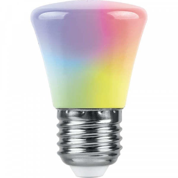 Лампа светодиодная Feron E27 1W RGB матовая LB-372 38117 Лампа светодиодная Feron E27 1W RGB матовая LB-372 38117