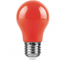 Лампа светодиодная Feron E27 3W красная LB-375 25924