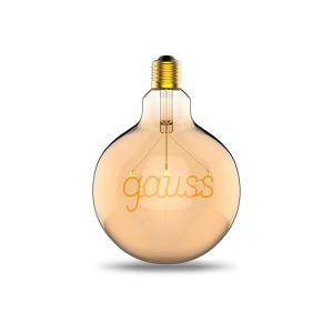 Лампа светодиодная филаментная Gauss E27 2,5W 2000K золотая 175802003