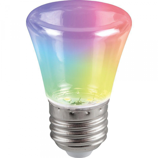 Лампа светодиодная Feron E27 1W RGB прозрачный LB-372 38134 Лампа светодиодная Feron E27 1W RGB прозрачный LB-372 38134