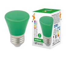 Лампа светодиодная Volpe E27 1W зеленая LED-D45-1W/GREEN/E27/FR/С BELL UL-00005640