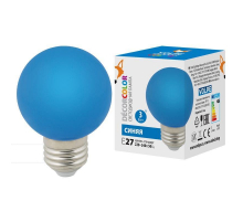 Лампа светодиодная Volpe E27 3W синяя LED-G60-3W/Blue/E27/FR/С UL-00006957