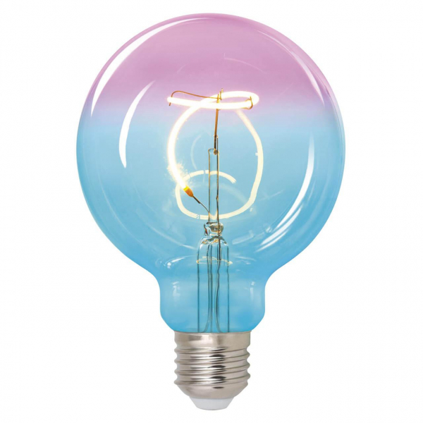 Лампа светодиодная филаментная Uniel E27 4W 2250K синяя LED-SF01-4W/Soho/E27/CW BLue/Wine GLS77TR UL-00005892 Лампа светодиодная филаментная Uniel E27 4W 2250K синяя LED-SF01-4W/Soho/E27/CW BLue/Wine GLS77TR UL-00005892
