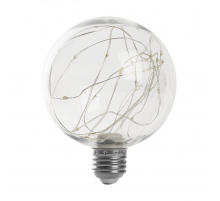 Лампа светодиодная Feron E27 3W RGB прозрачная LB-382 41678