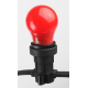 Лампа светодиодная ЭРА E27 3W 3000K красная ERARL50-E27 Б0049580