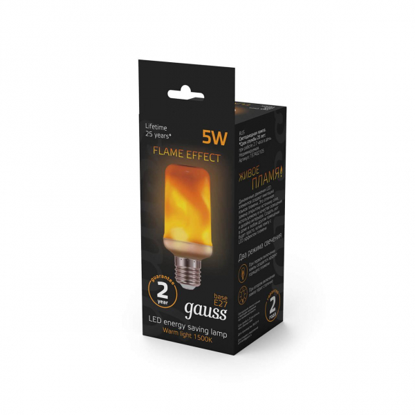 Лампа светодиодная Gauss E27 5W 1500K матовая 157402105 Лампа светодиодная Gauss E27 5W 1500K матовая 157402105