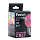 Лампа светодиодная Feron E27 1W розовая LB-385 52177