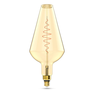 Лампа светодиодная филаментная Gauss E27 8,5W 2000K янтарная 180802105