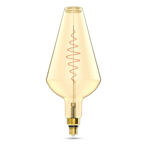 Лампа светодиодная филаментная Gauss E27 8,5W 2000K янтарная 180802105