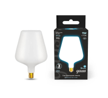 Лампа светодиодная филаментная Gauss E27 9W 4100К матовая 1016802209