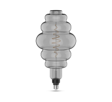 Лампа светодиодная филаментная Gauss E27 8,5W 1800K серая 161802005