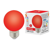 Лампа светодиодная Volpe E27 3W красная LED-G60-3W/Red/E27/FR/С UL-00006959